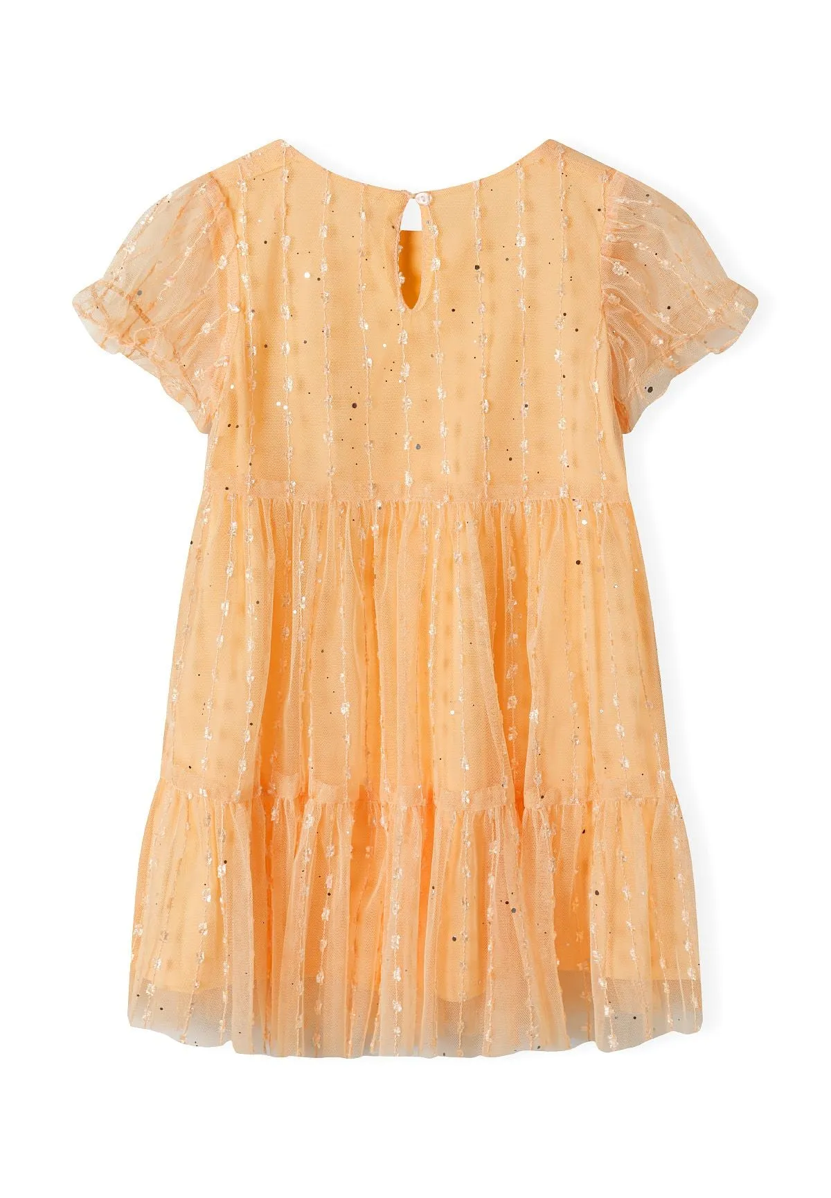 Minoti 40225 tylkjole orange med glimmer til piger