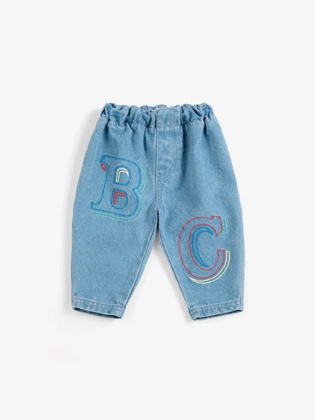 Bobo Choses B.C. Embossed denimbukser blå 3M