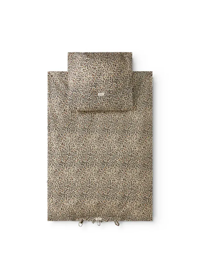 MarMar Bed Linen Junior sengetøj Brown Leo 100x140