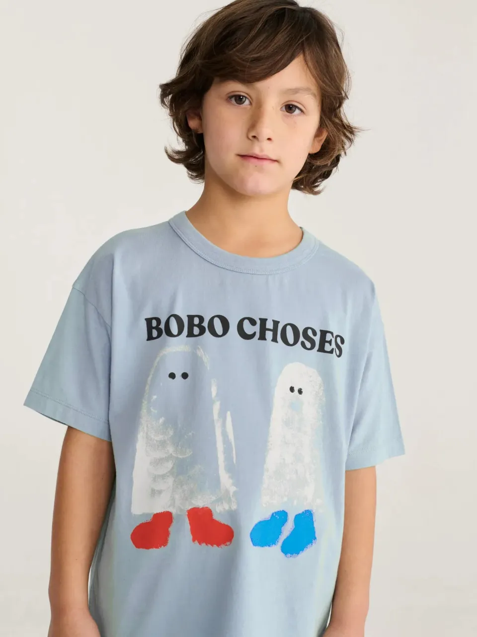 Bobo Choses Booty Ghosts t-shirt 2-3 år lyseblå