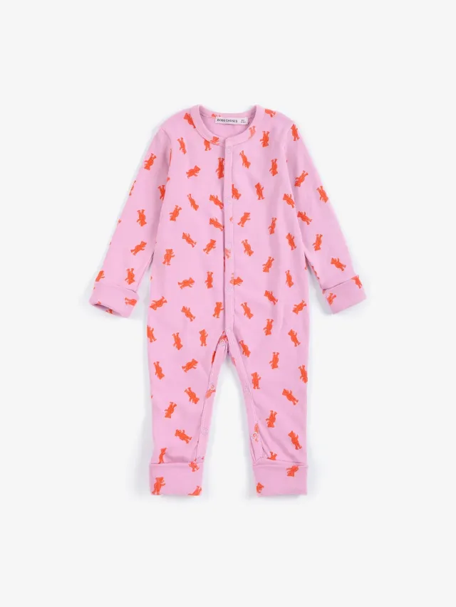 Bobo Choses Softpaw Monster overall sparkedragt lyserød slim fit