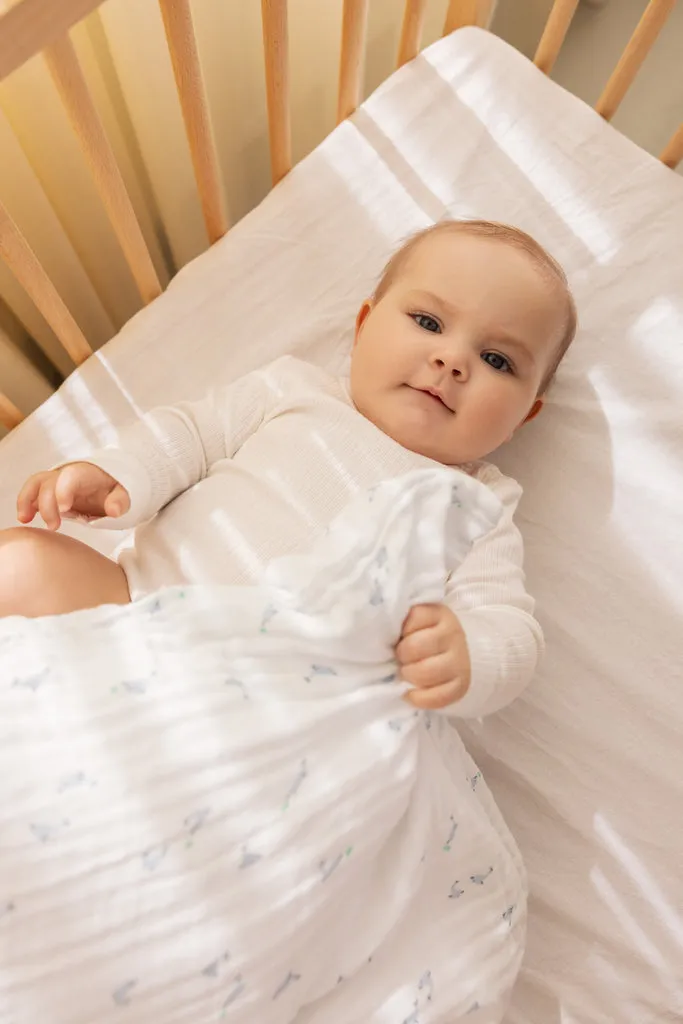 MarMar Bed Linen Baby sengetøj Dolphin muslin