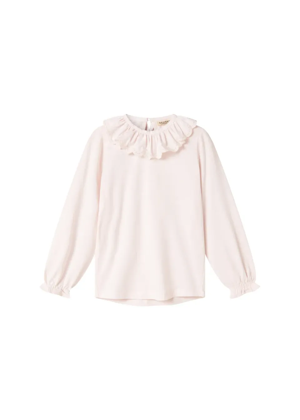 MarMar Talla Frill bluse Lilac Frost hulmønster