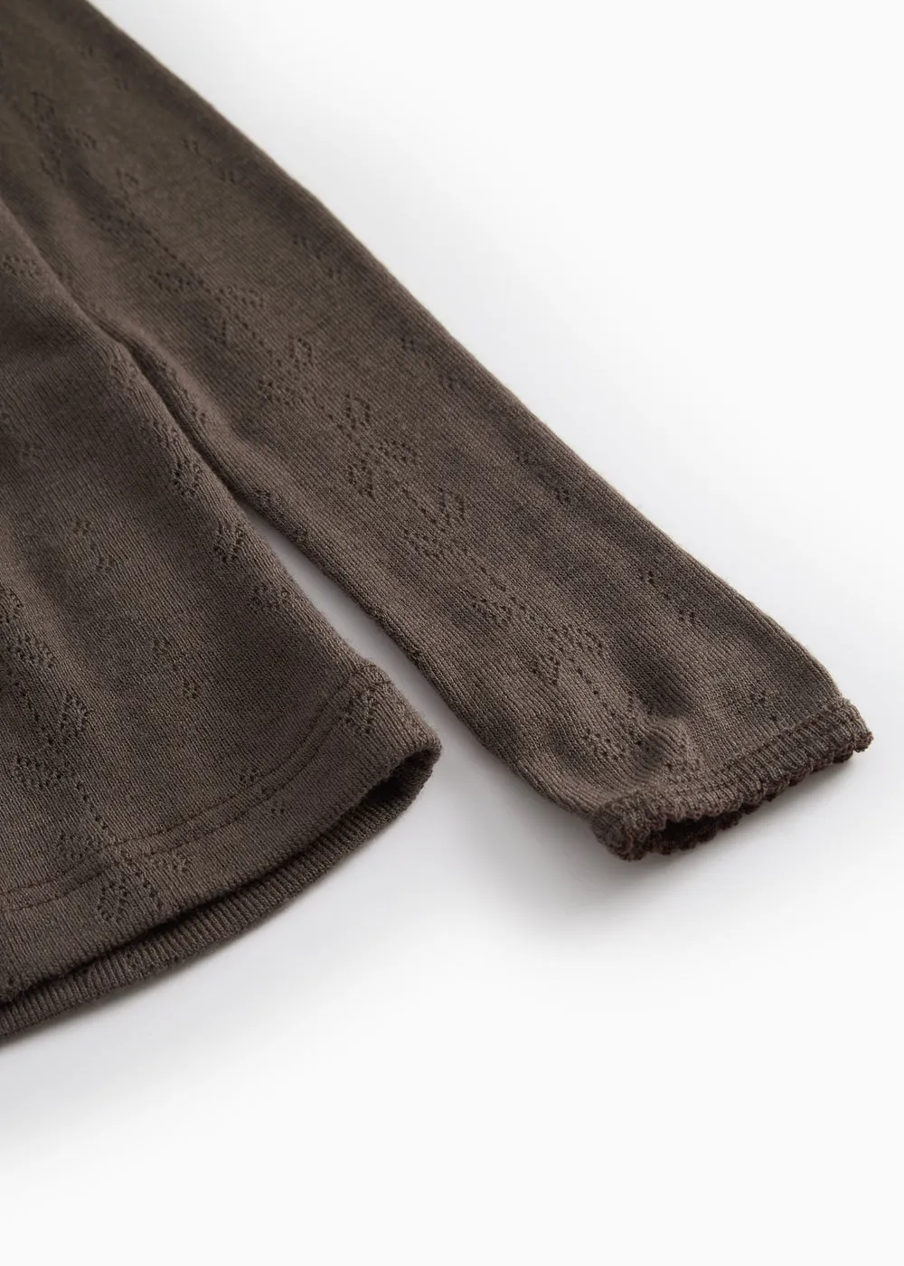 MarMar Tamra uld pointelle T-shirt Terre brun
