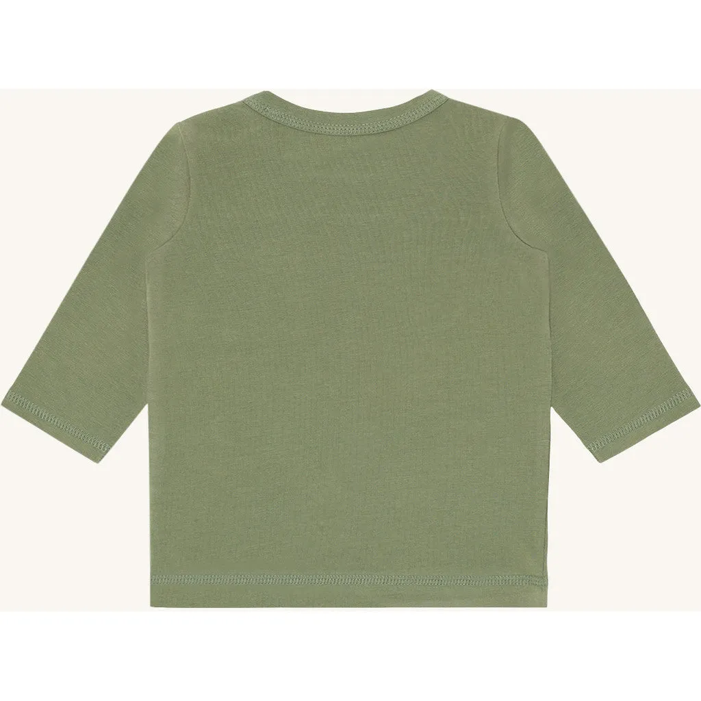 Hust & Claire August bluse lysegrøn langærmet øko