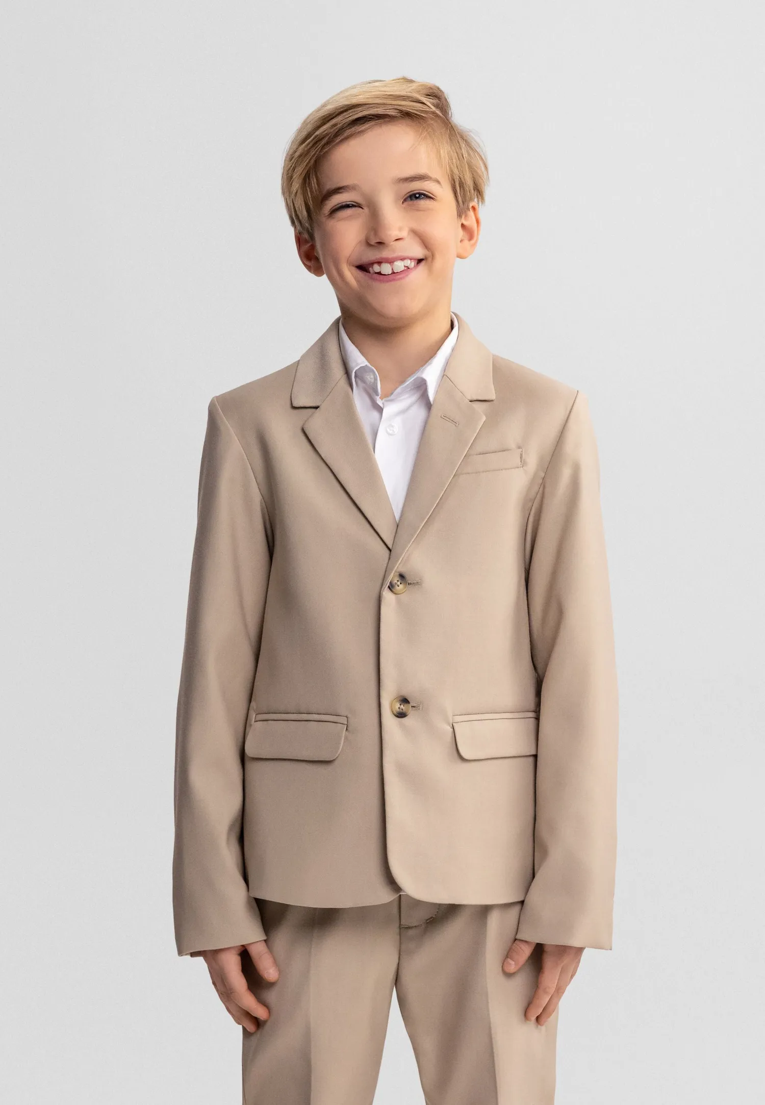 Minoti 44614 blazer sand smal til drenge fest