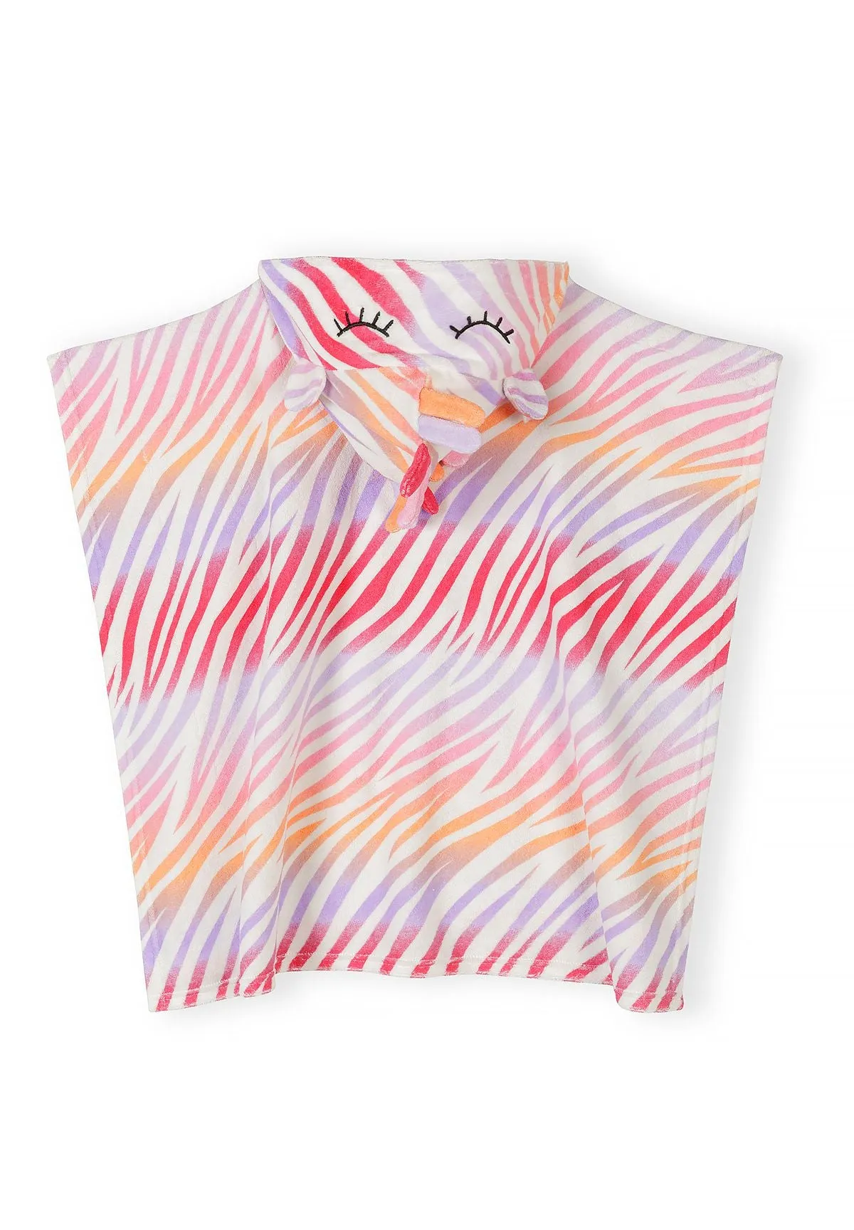 Minoti 44496 badeponcho zebra frotté