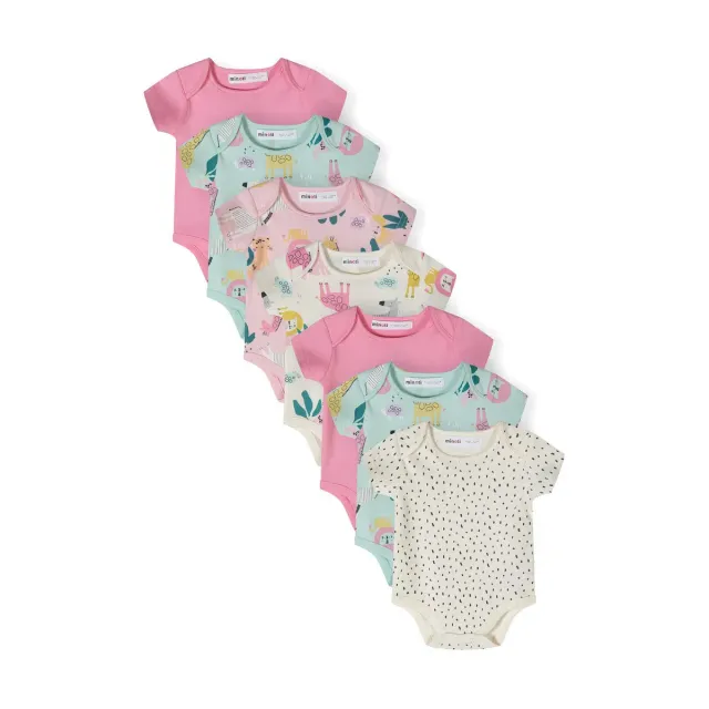 Minoti 42022 body mauve 7-pak kortærmet piger