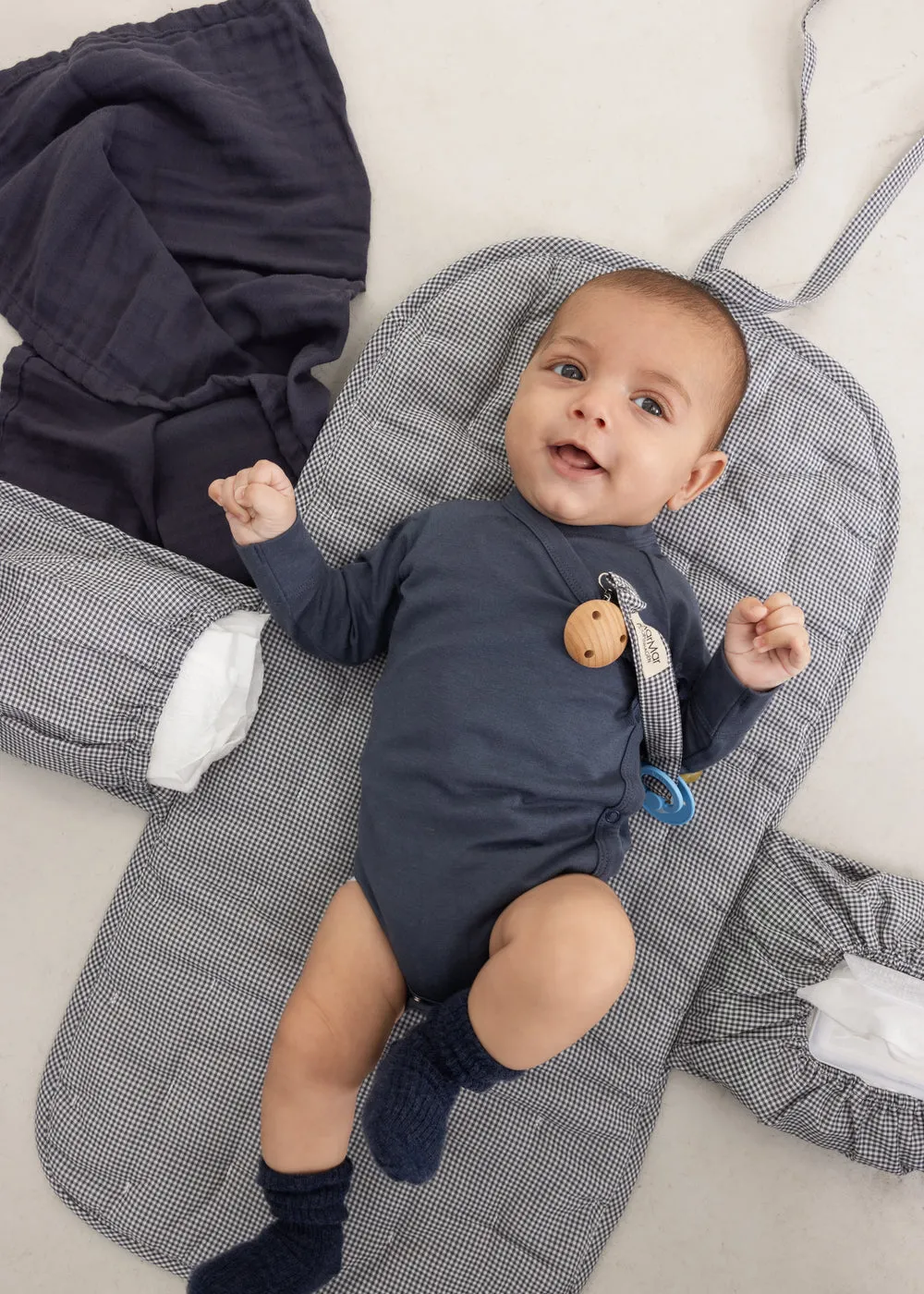 MarMar Newborn Socks strømper Blue 2-pak rib
