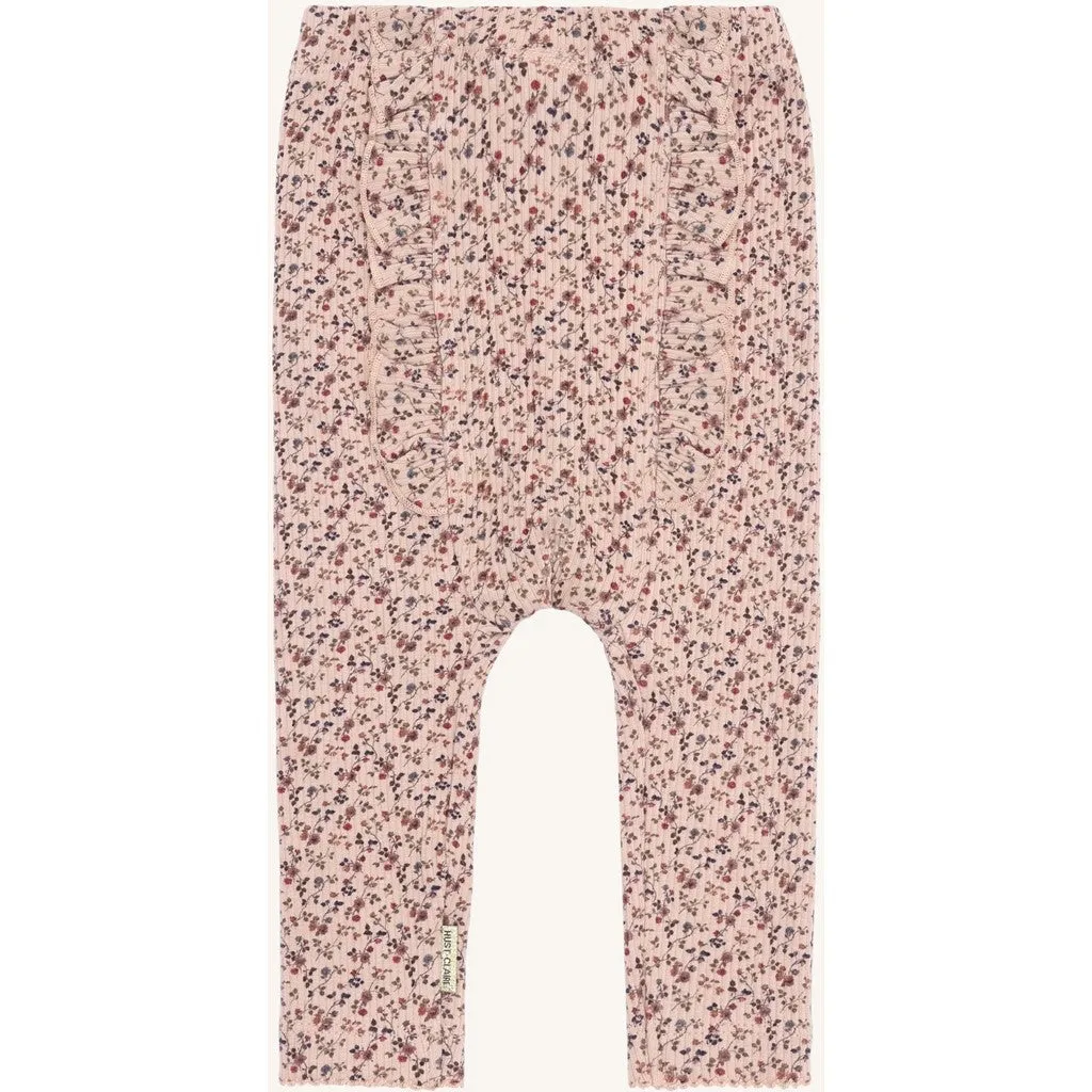 Hust & Claire Lærke leggings Rugby Tan blomster