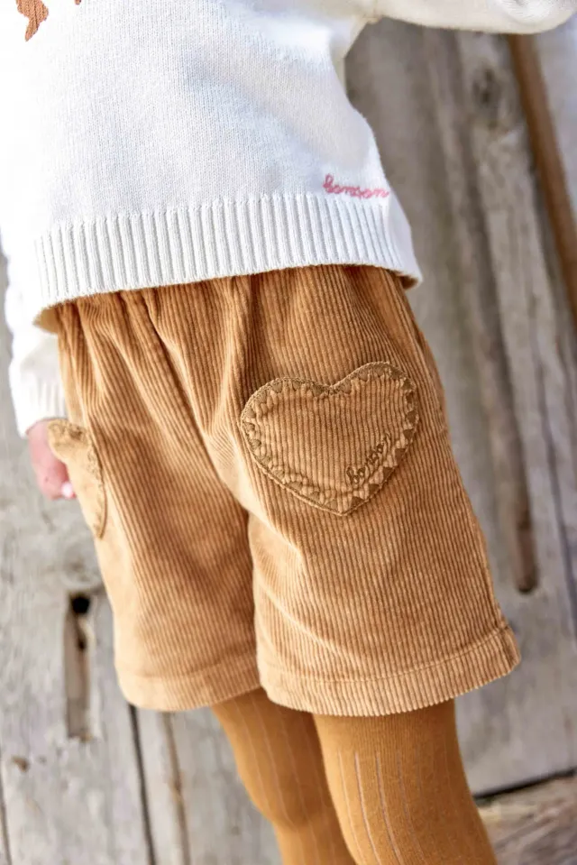 Bonton Melanie shorts 6 år brun fløjl