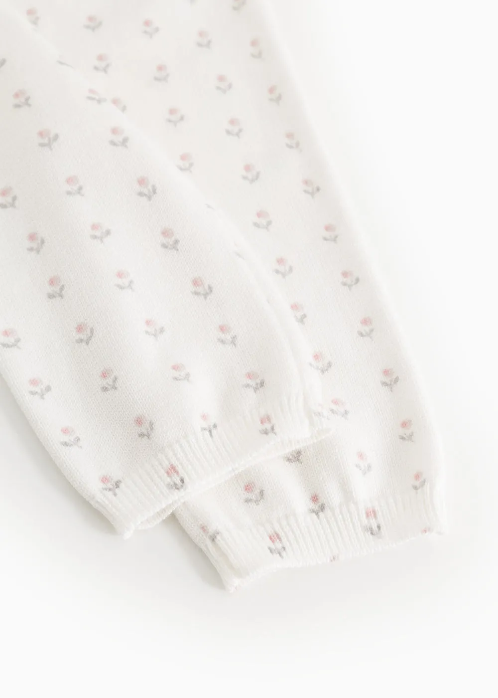 MarMar Pira strikbukser Flower Stripe økologisk bomuld