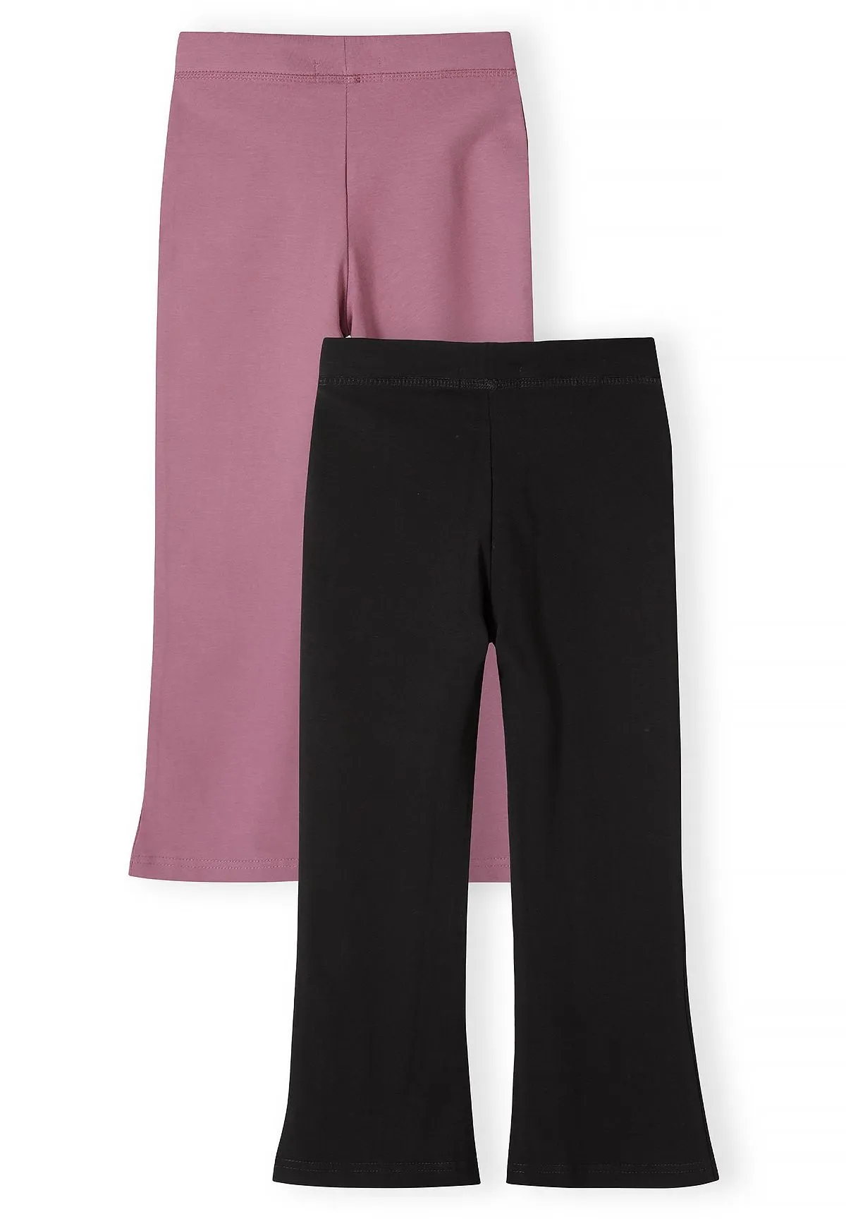 Minoti 45873 leggings piger 2-pak flare bomuld