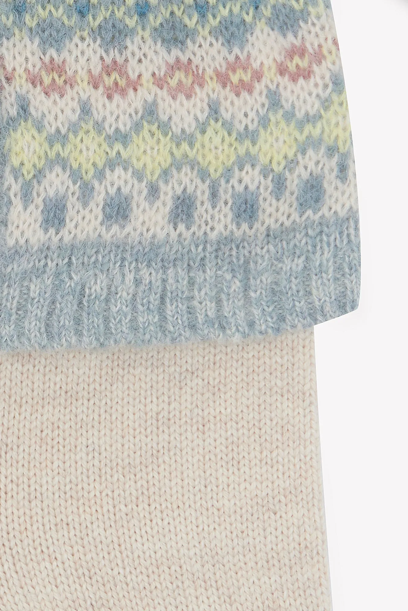 Bonton Toudou Mouton babysæt beige strik 2 dele