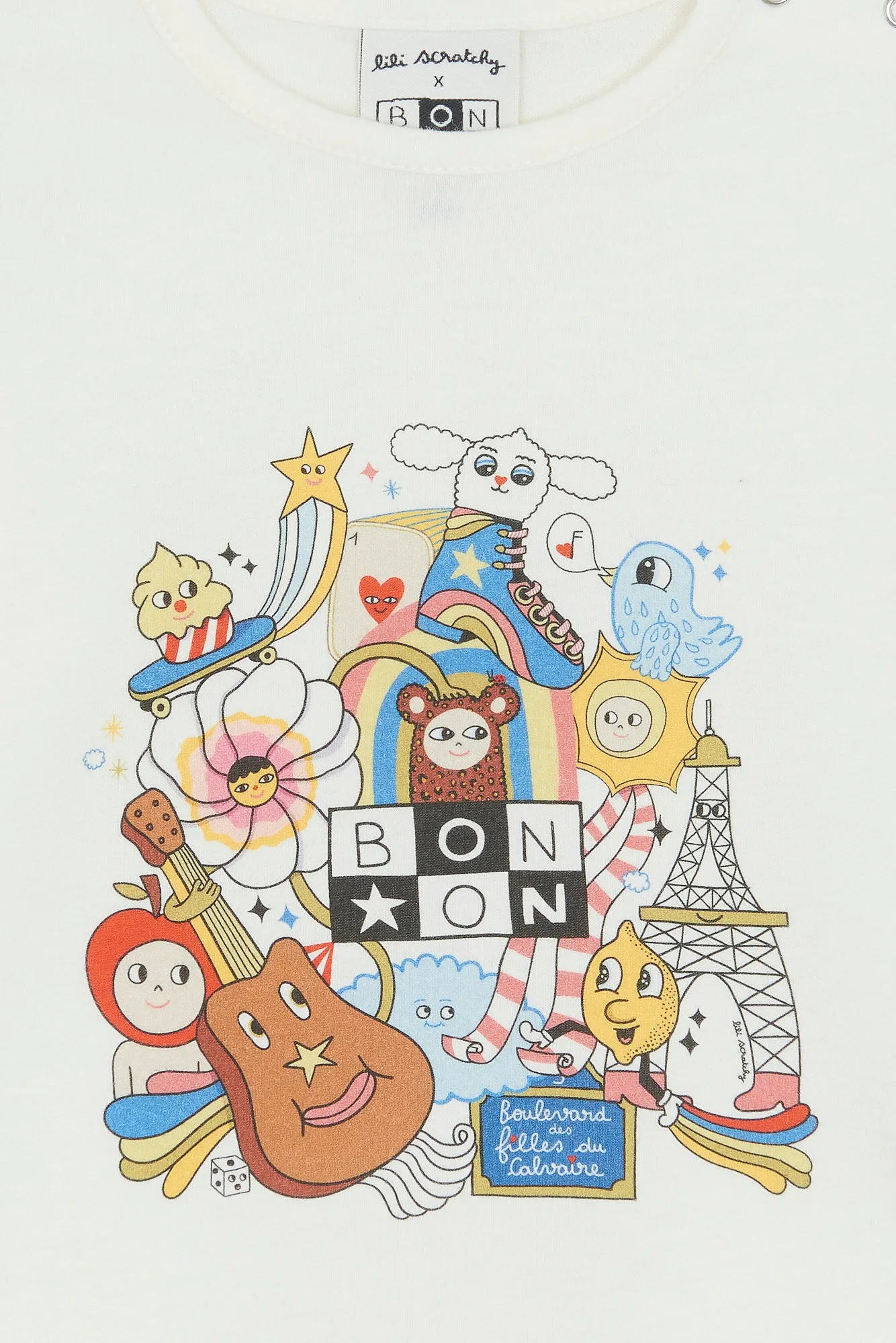 Bonton Taxi Paris langærmet t-shirt str 2A bomuld