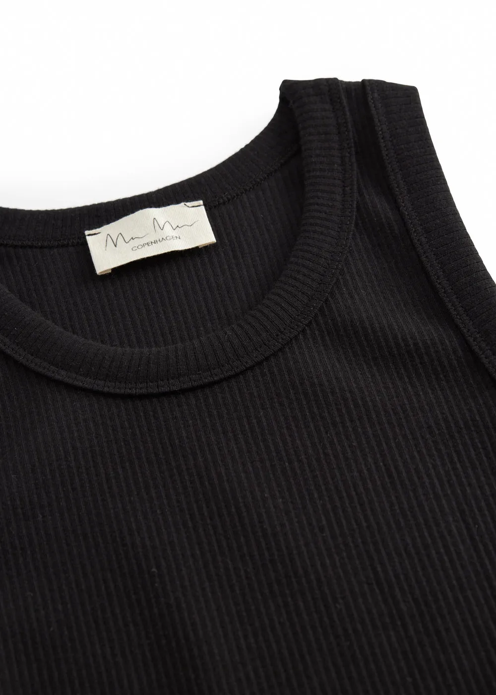 MarMar Copenhagen Dress W kjole sort rib modal