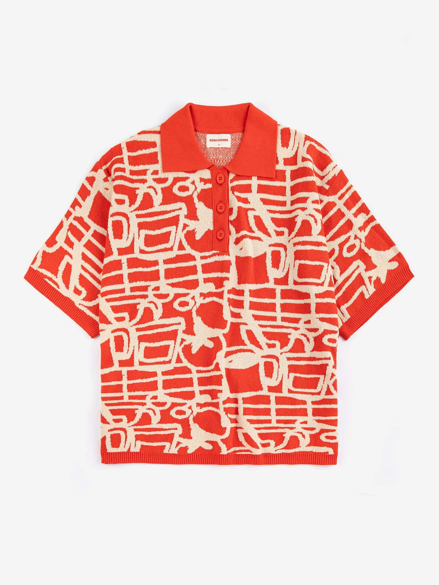 Bobo Choses Cookery sb126ad092 strikpolo jacquard