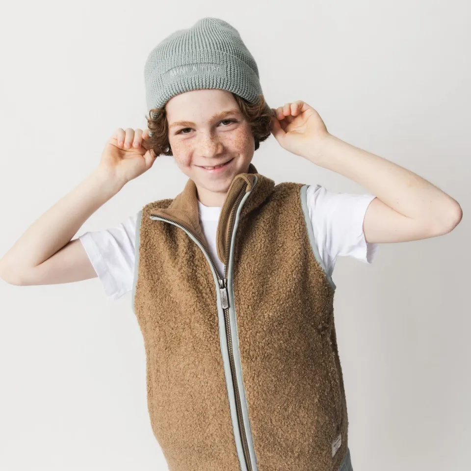 MINI A TURE Battal teddyfleece vest Forged Iron let