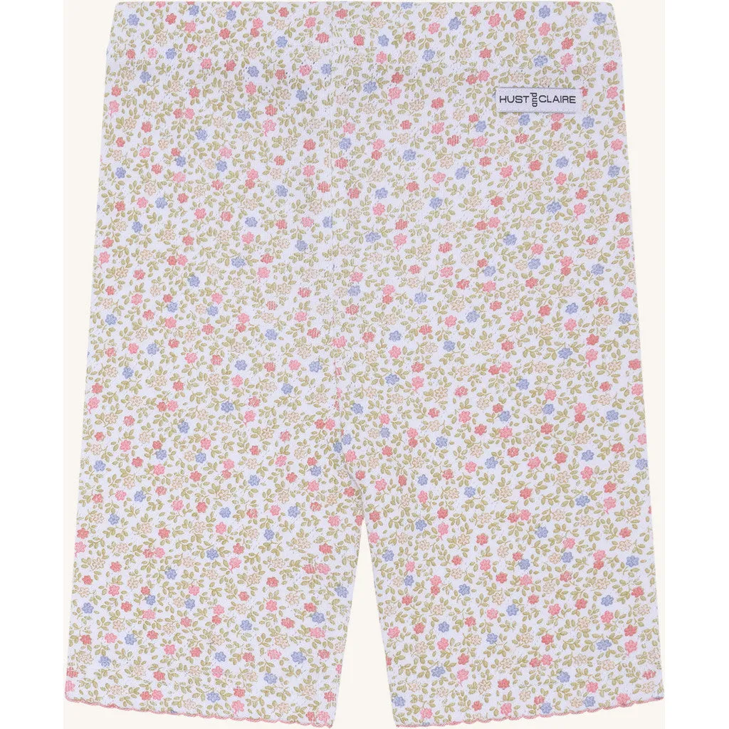 Hust & Claire HCLilian Blooming shorts hvide bomuld
