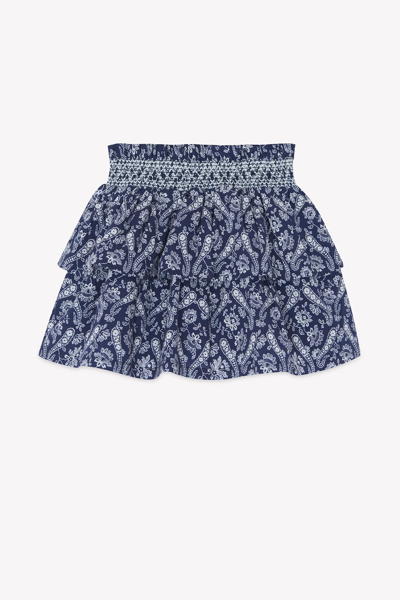 Bonton Bali nederdel blå bandana med flæser