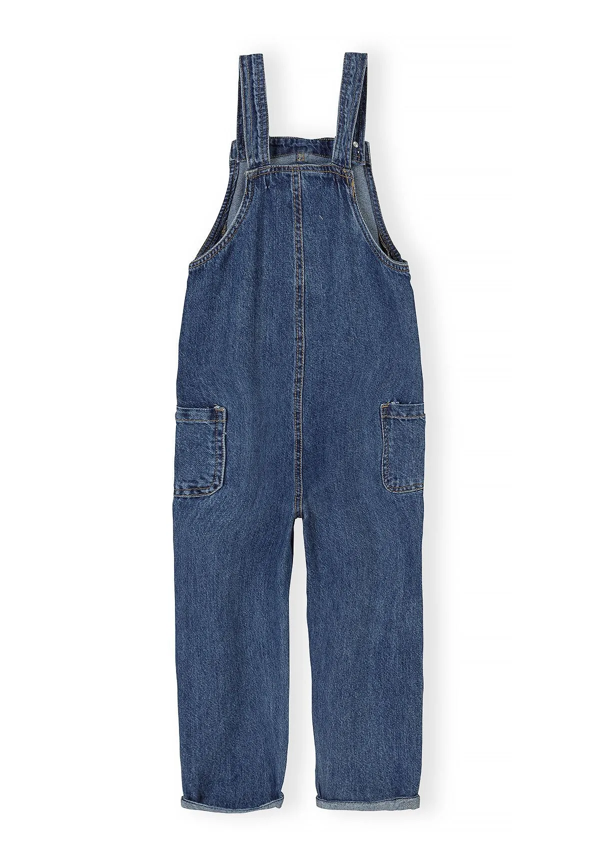 Minoti denim smækbukser hjerte blå str. 80-122