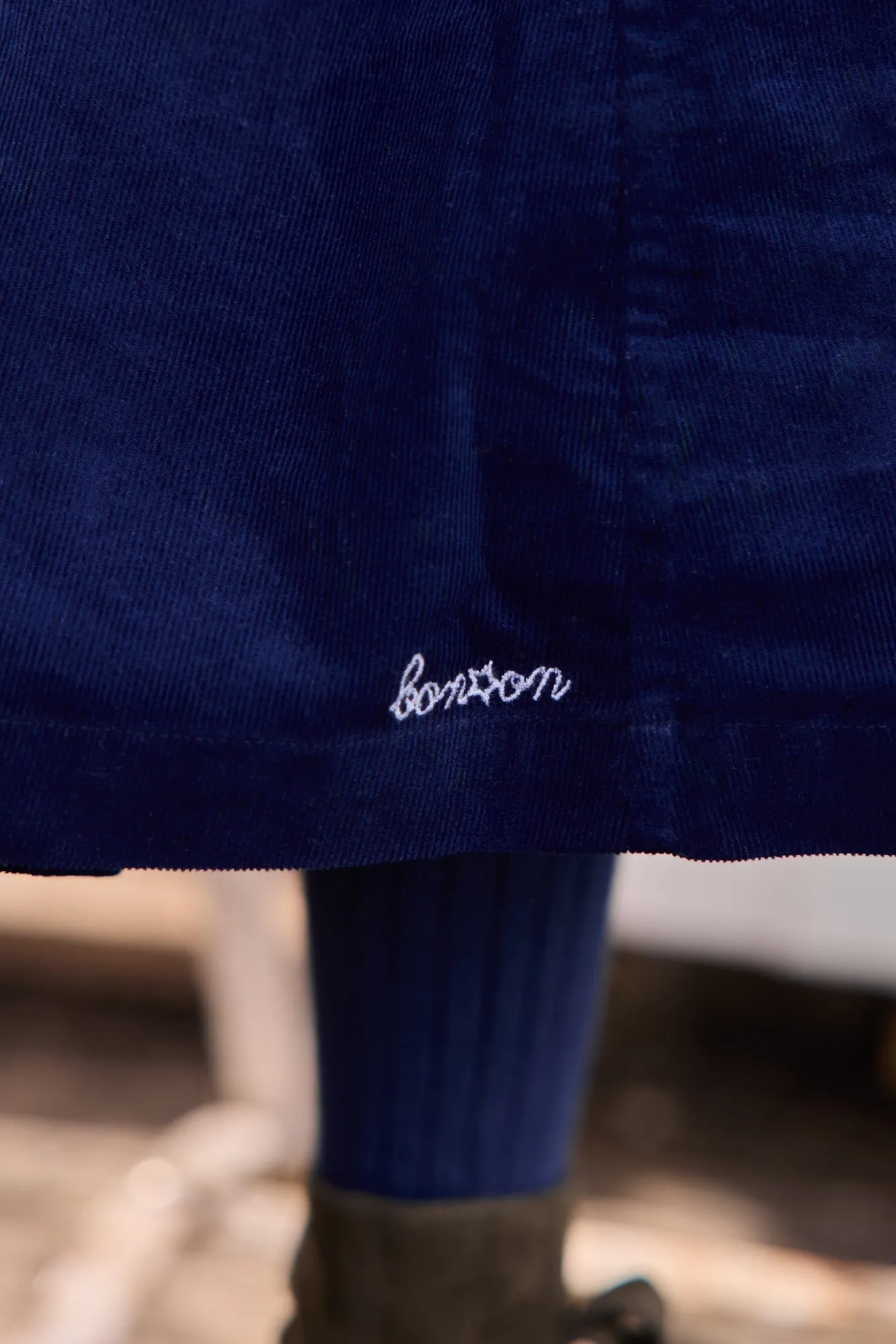 Bonton Papaye nederdel sailor blue velour