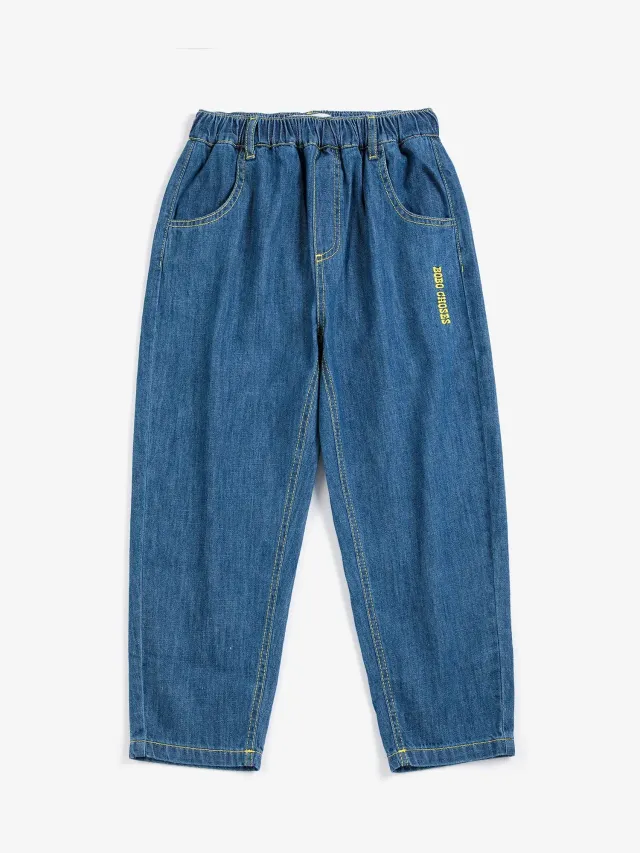 Bobo Choses Taxi Saurus Tag denimbukser midnight blue 2-3Y