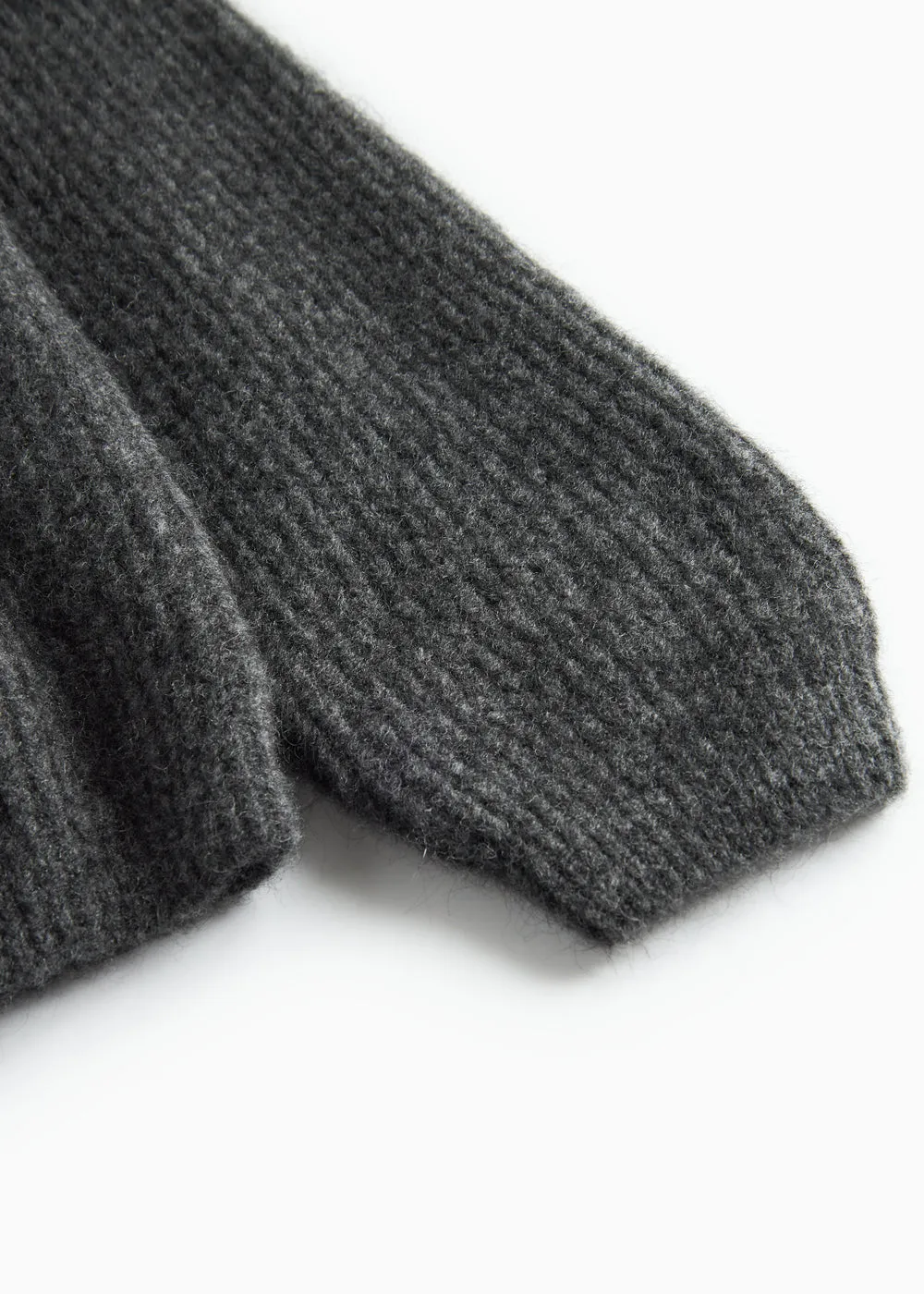 MarMar Trixa W strikbluse Dark Grey Melange varm