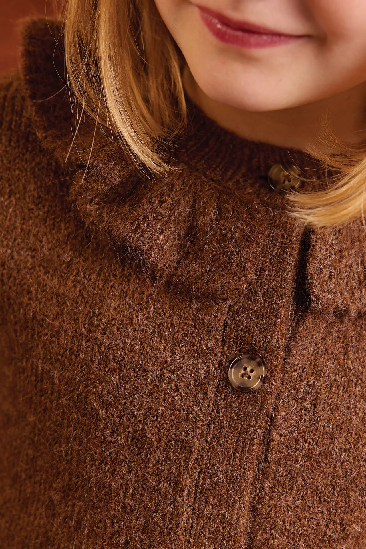 Bonton Paloma Brown cardigan brun flæse
