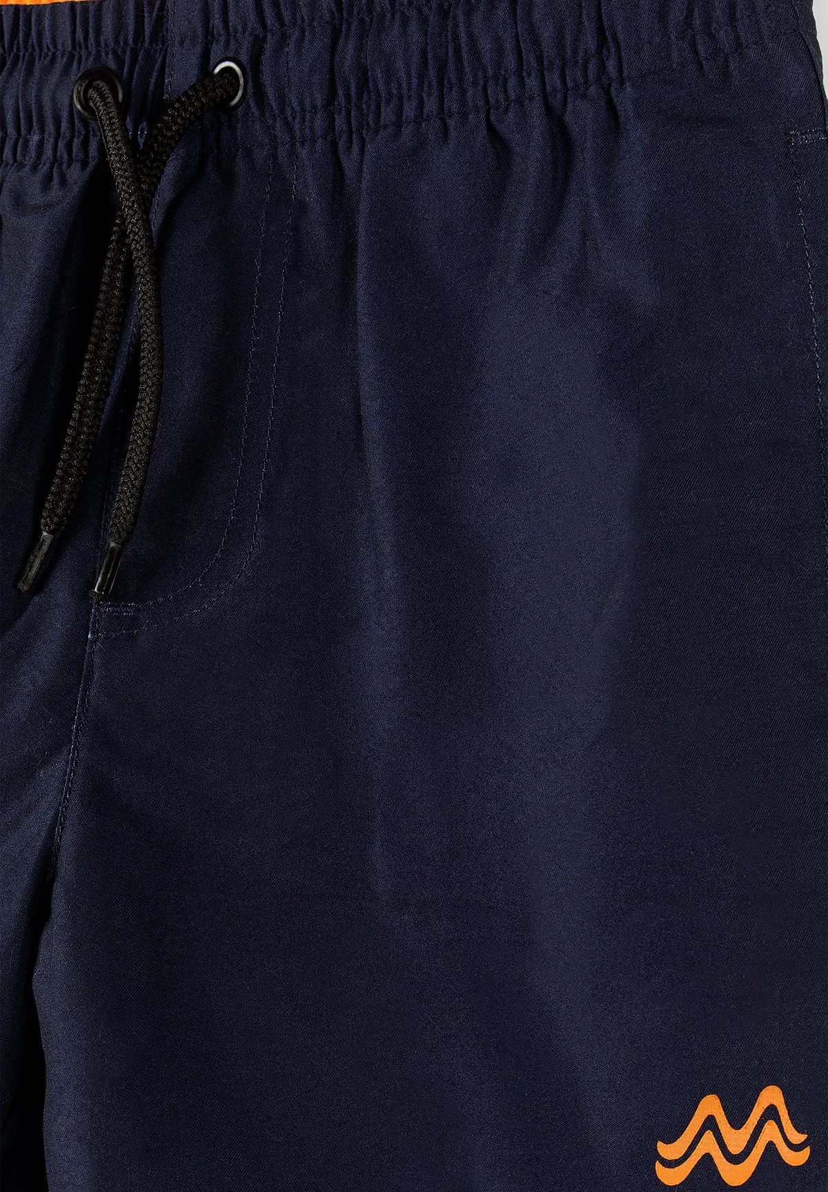Minoti badeshorts orange 2-pak til drenge polyester