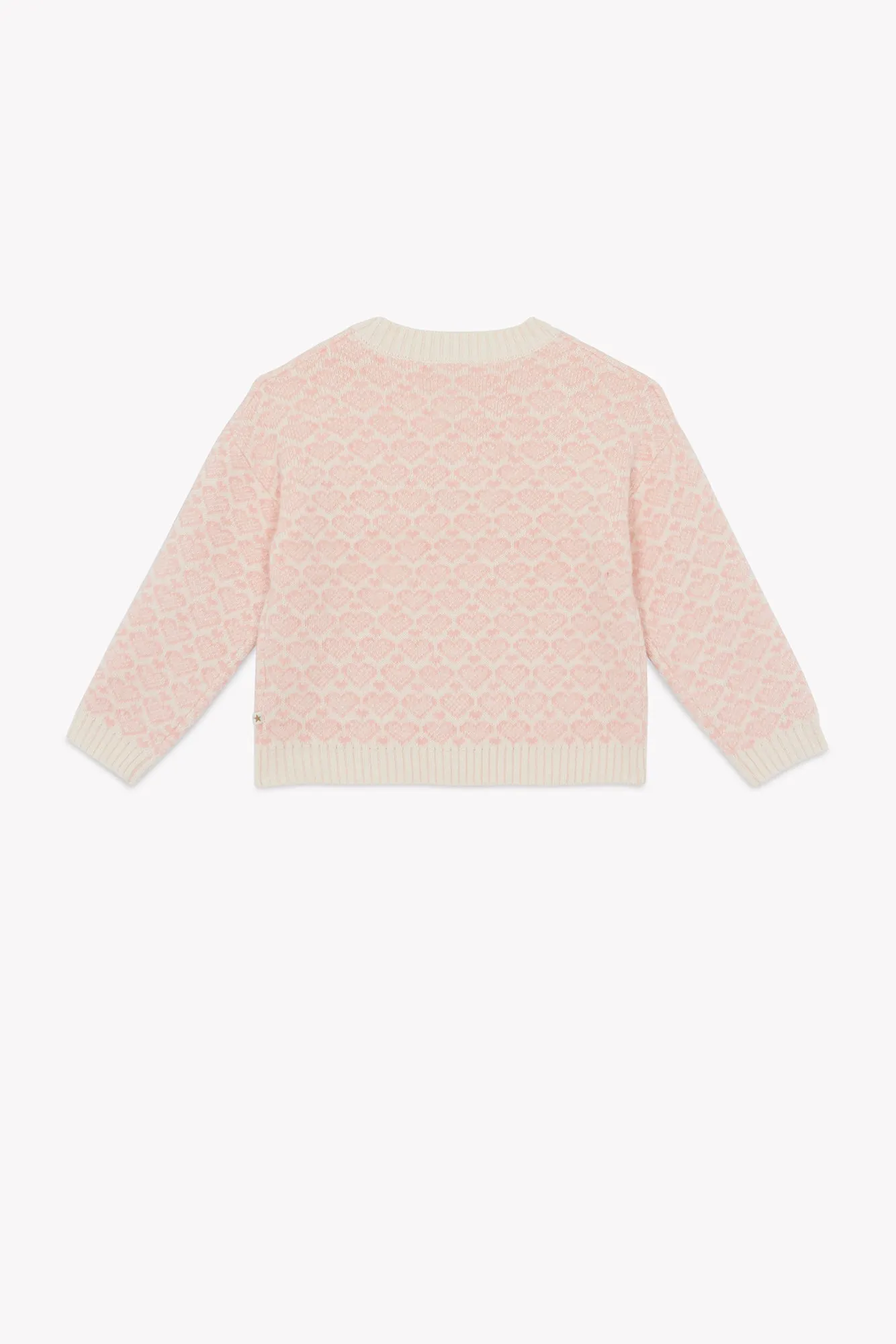 Bonton Lovely Ecru pullover med hjerter ecru
