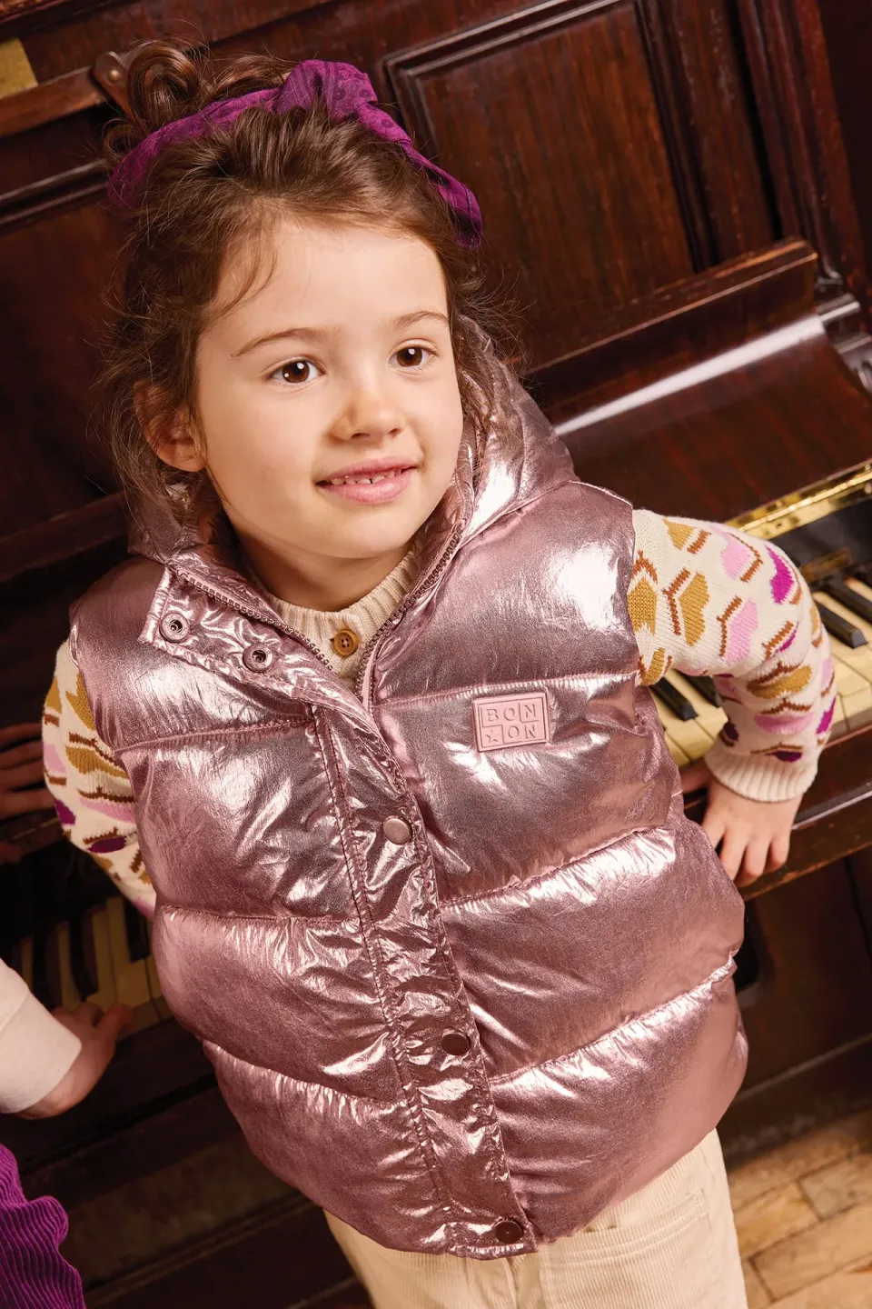 Bonton Manchester vest rosa quiltet