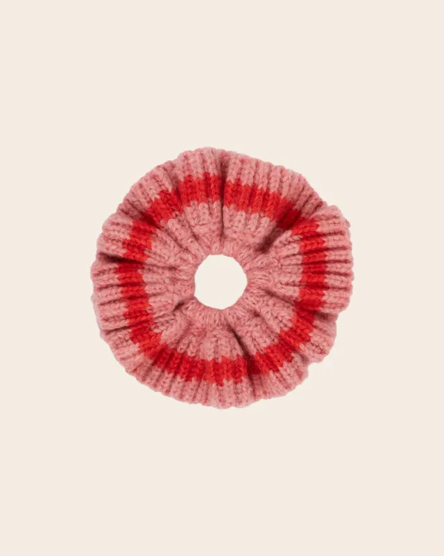 Emile et Ida Flamenco scrunchie lyserød uld