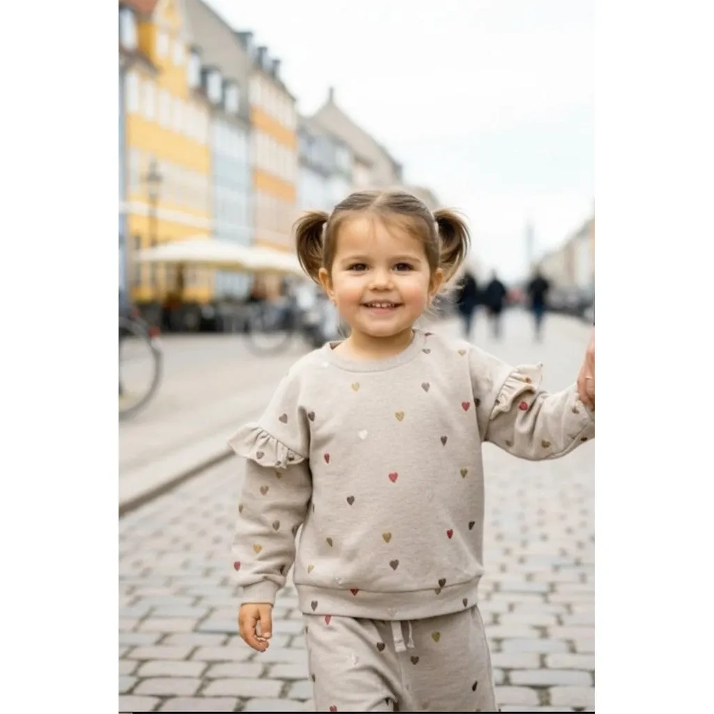 Hust & Claire Thilde Heartbeat joggingbukser Biscuit