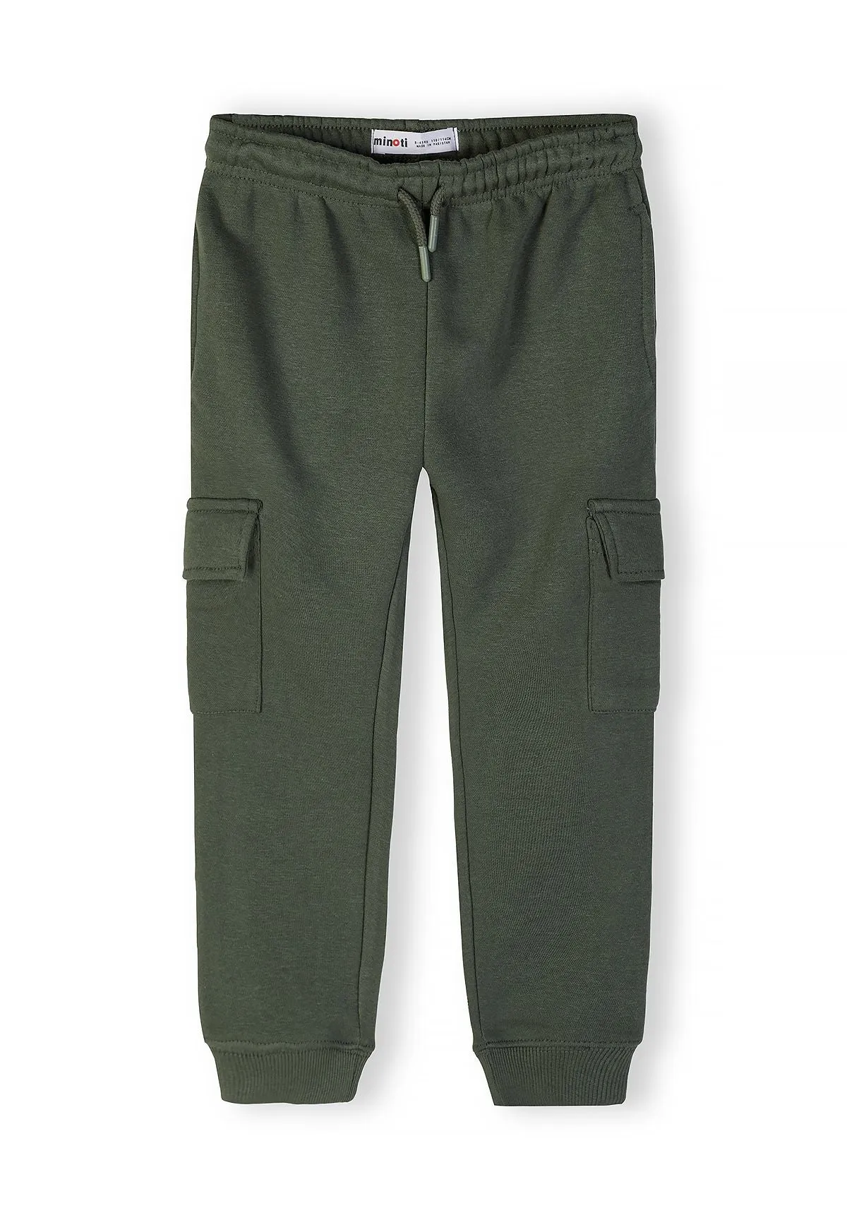 Minoti 44795 cargo joggingbukser 2-pak sort khaki bomuld