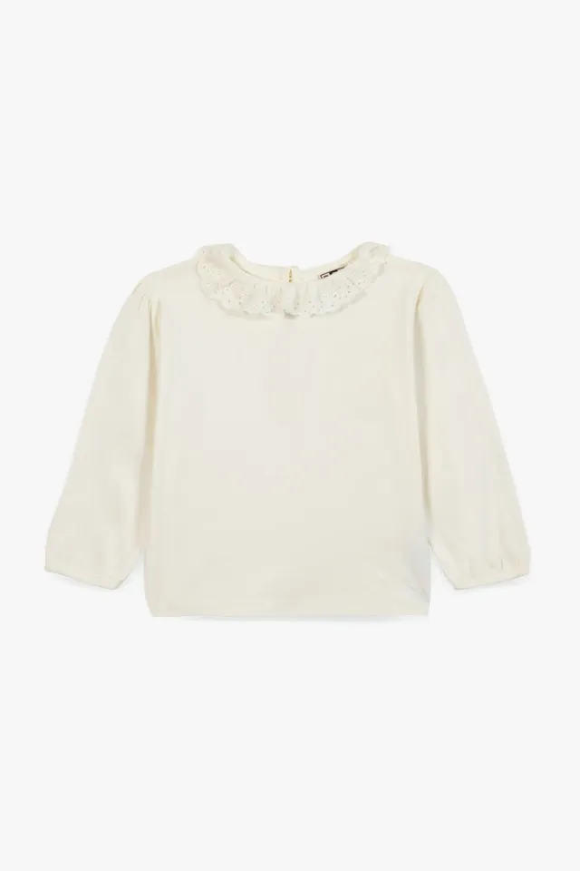 Bonton Miel Ecru T-shirt ærmer ecru bomuld 2A