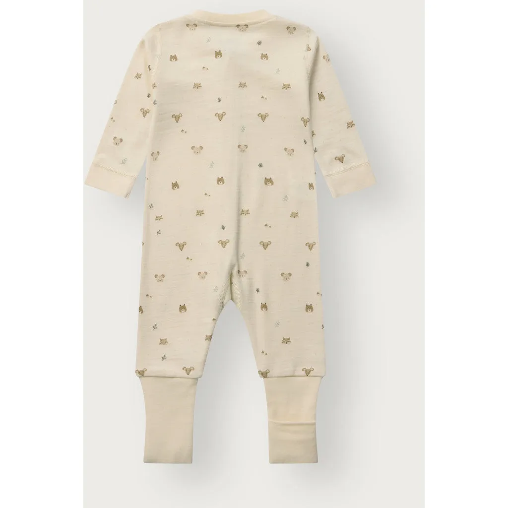 Hust & Claire Manu Forest natdragt Off White uld