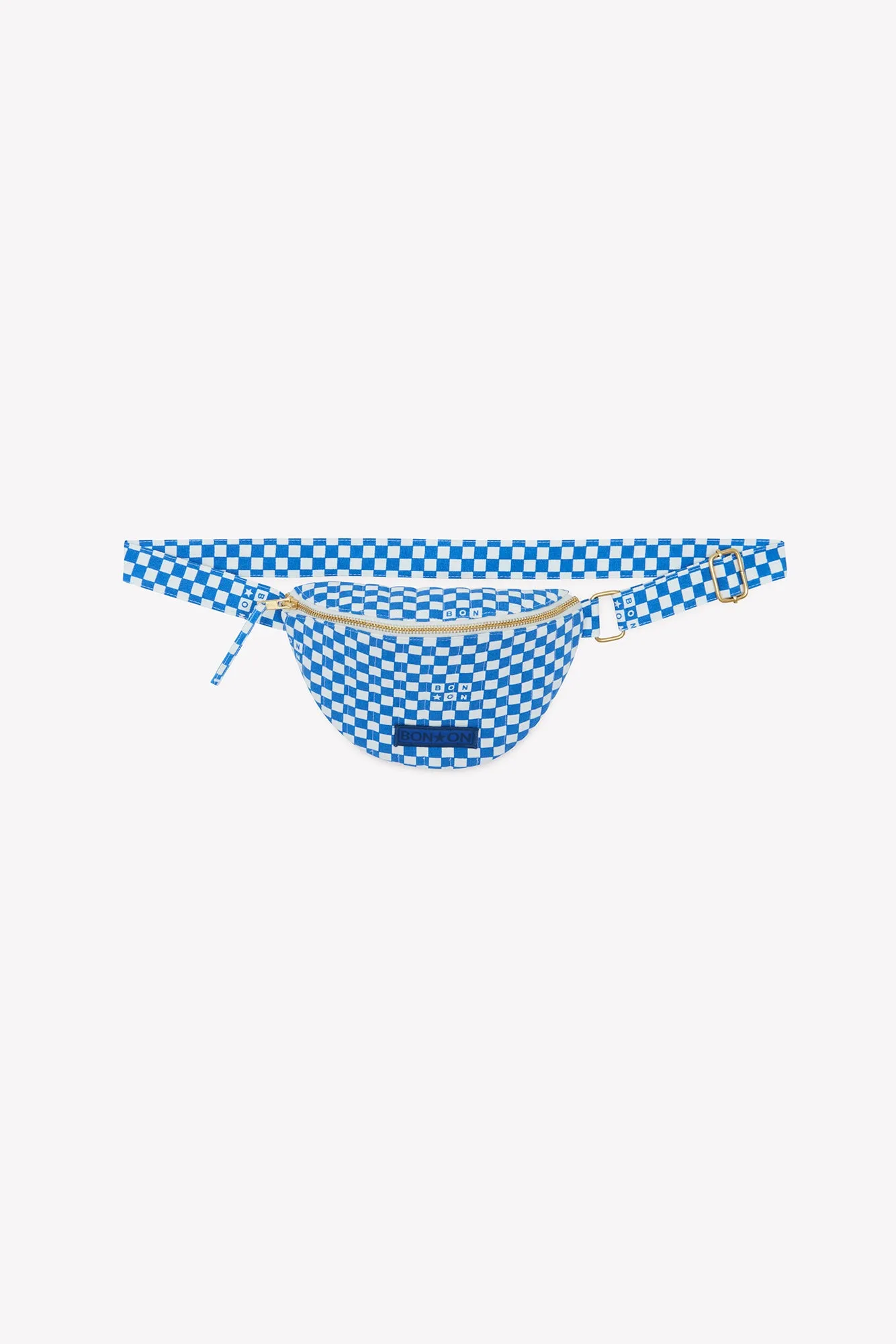 Bonton Damier Bleu bæltetaske TU ternet bomuld