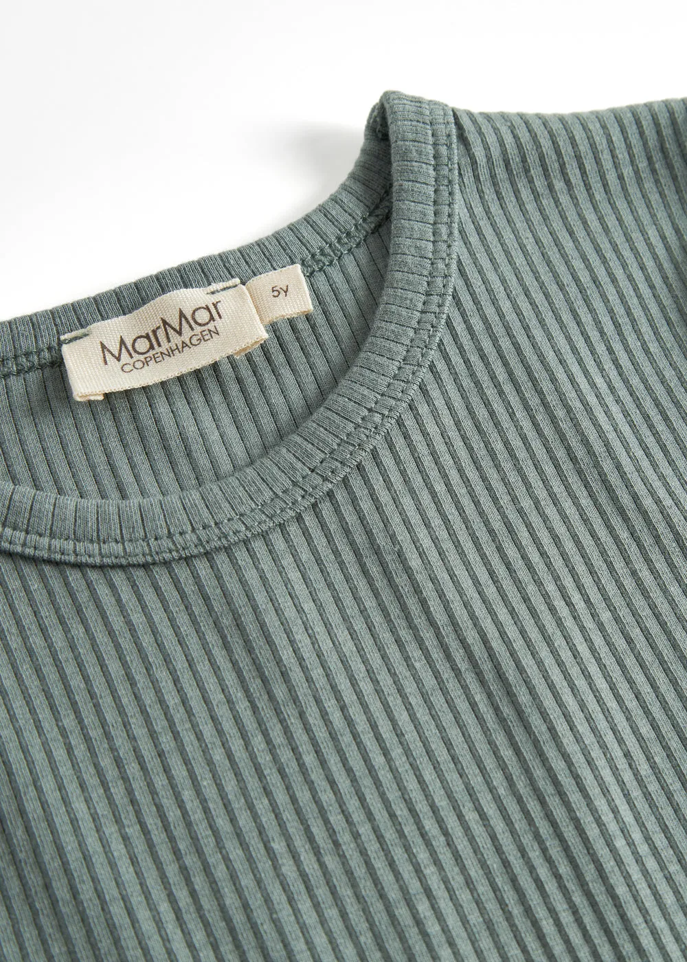 MarMar Plain Tee LS T-shirt Dusty Green rib