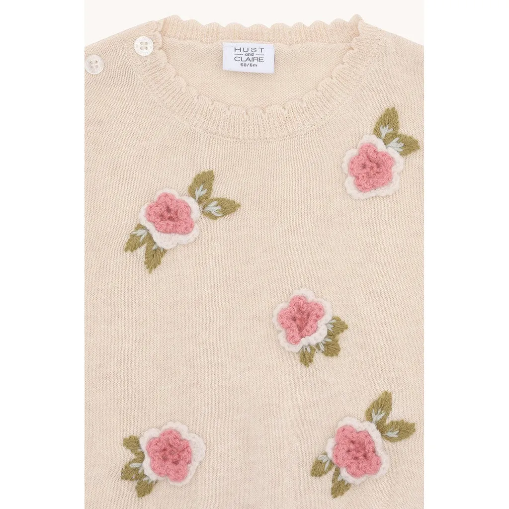 Hust & Claire HCPusle pullover Whisper Melange bomuld