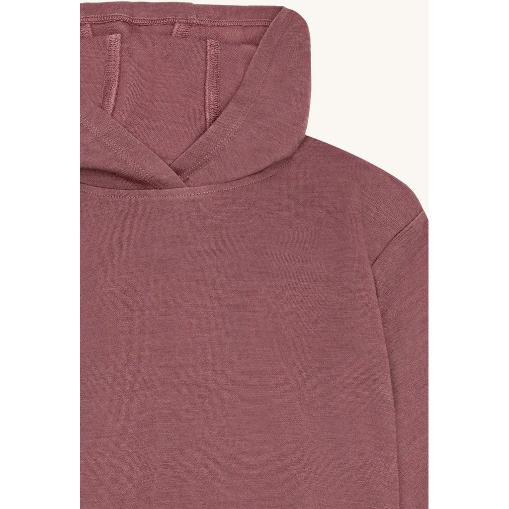 Hust & Claire HCSanu Hoodie Old Rose uld bambus