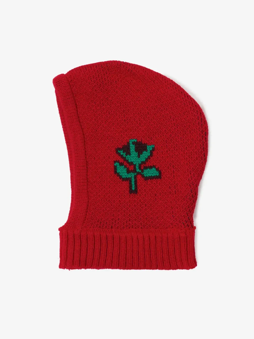 Bobo Choses Blossom balaclava rød genbrugsakryl