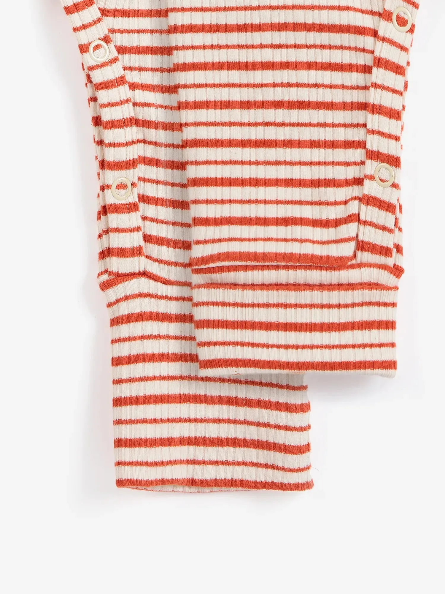 Bobo Choses Mush Monster Duo Stripes sparkedragt offwhite slim fit