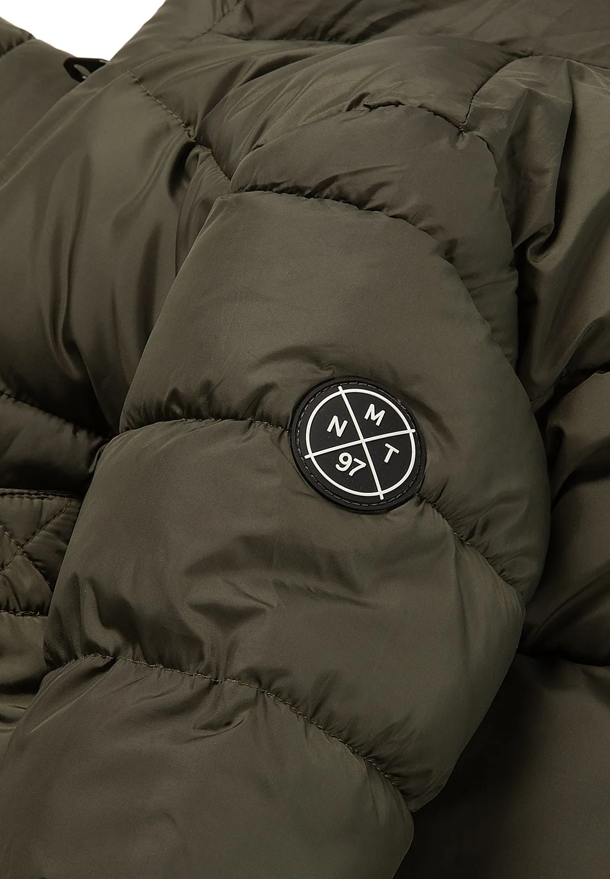 Minoti 45254 steppmantel quiltet fleece khaki