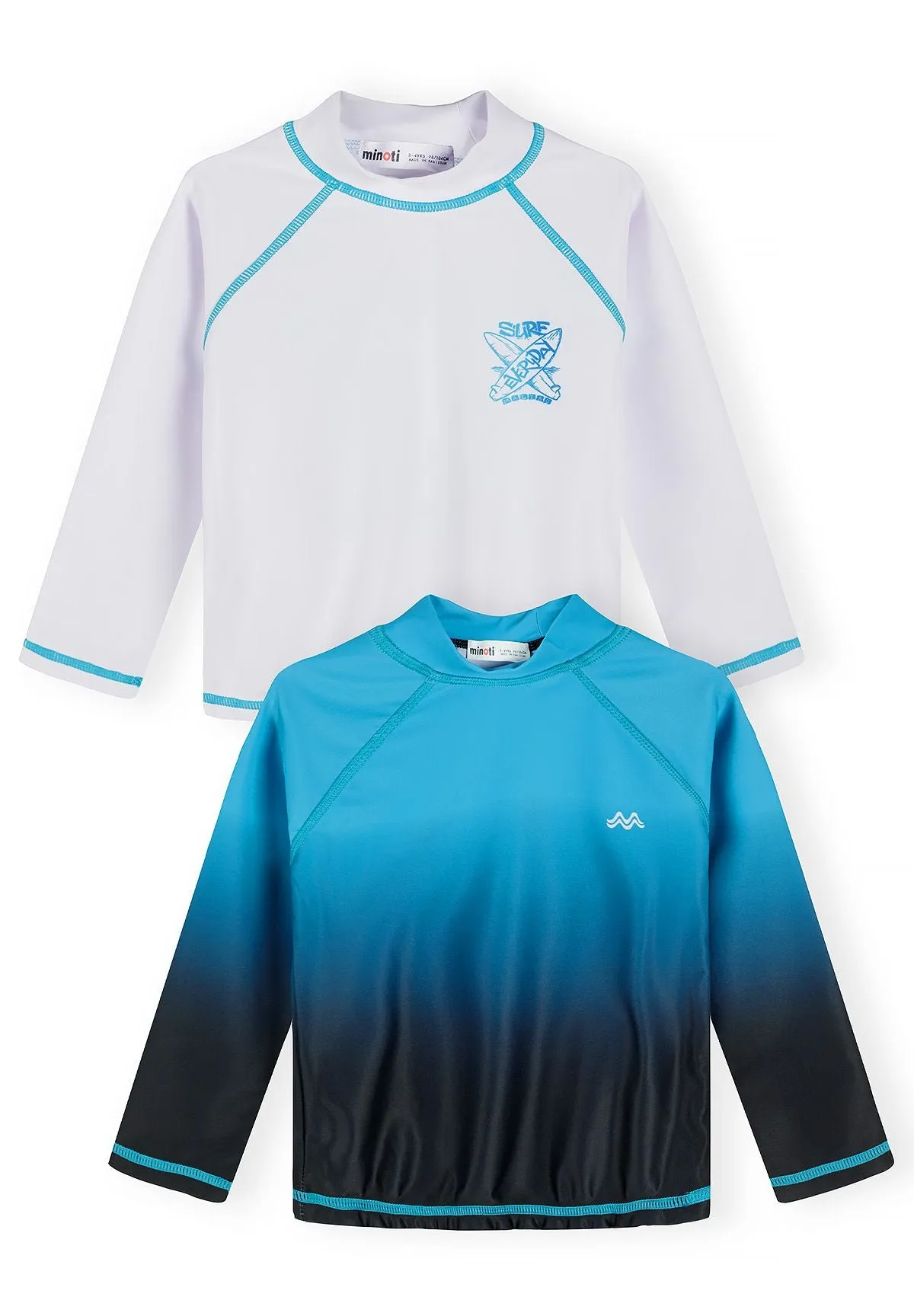 Minoti 44515 badebluse 2-pak surf hvid