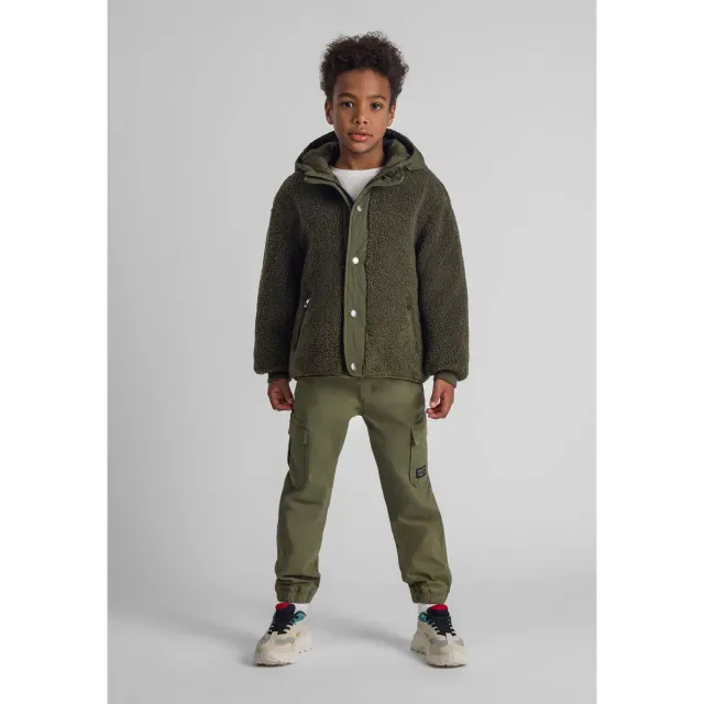 Minoti 43797 cargobukser khaki bomuld
