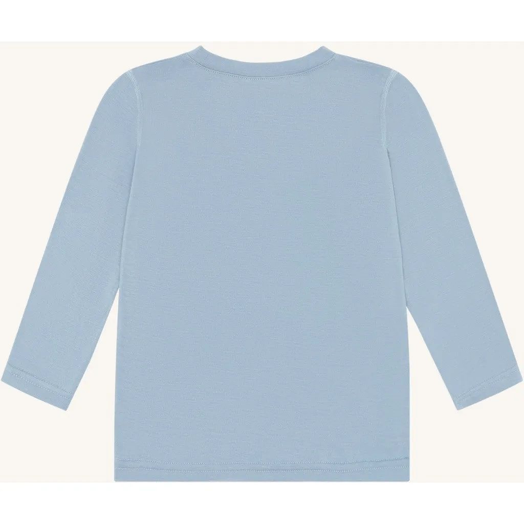 Hust & Claire HCAustin Solid T-shirt Light Blue bambus