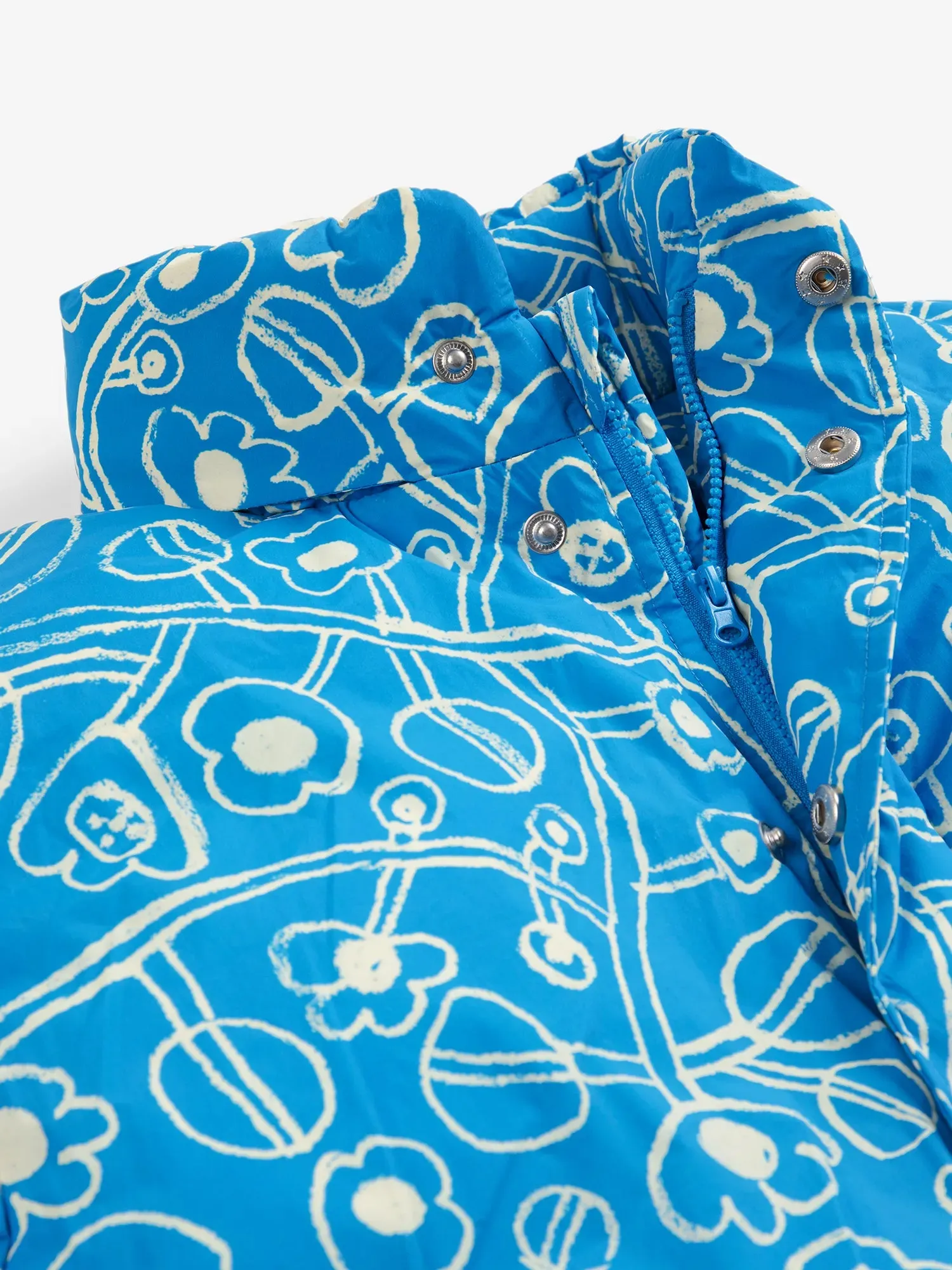 Bobo Choses Sketchy Flowers All Over anorak blå 6-7 år genbrug