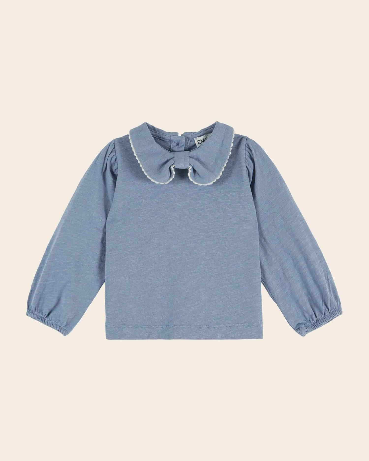 Emile et Ida langærmet t-shirt blå økologisk