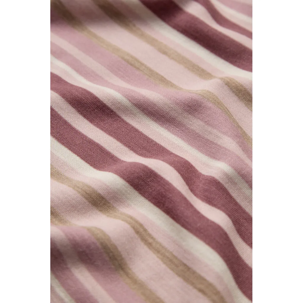 Hust & Claire Abba Multi langærmet bluse Dusty Rose uld